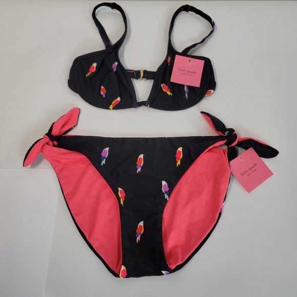 kate spade new york Flock Party Printed Bikini Bottoms NWT - Picture 3 of 8